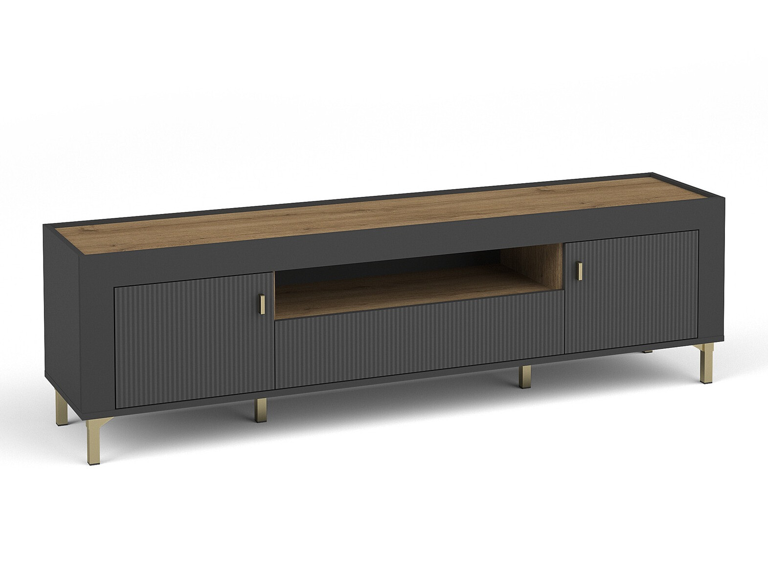 ТВ шкаф Mormavu 106 (Черен мат)