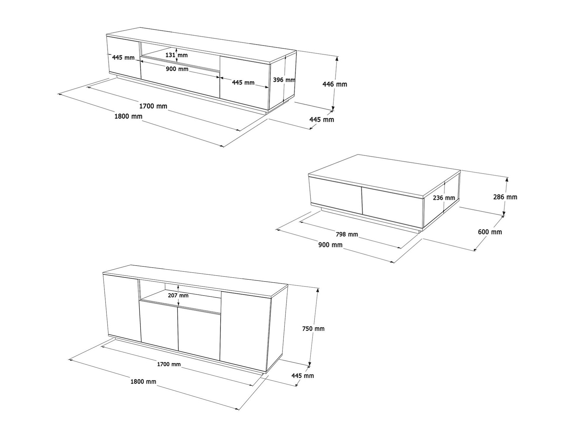 Комплект за хол Kailua 2195