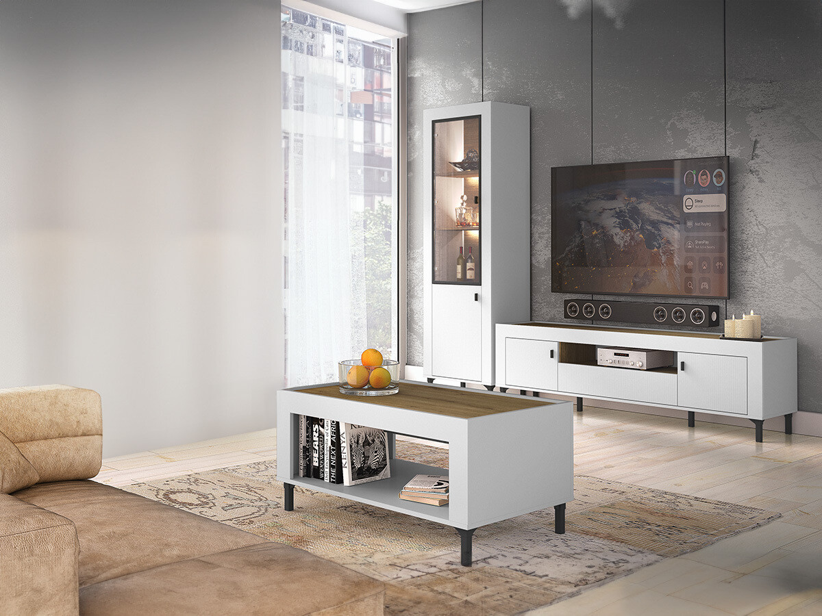 Комплект за хол Mormavu 114 (Матов бял)