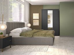 Комплект за спалня Mormavu 113 (Черен мат)