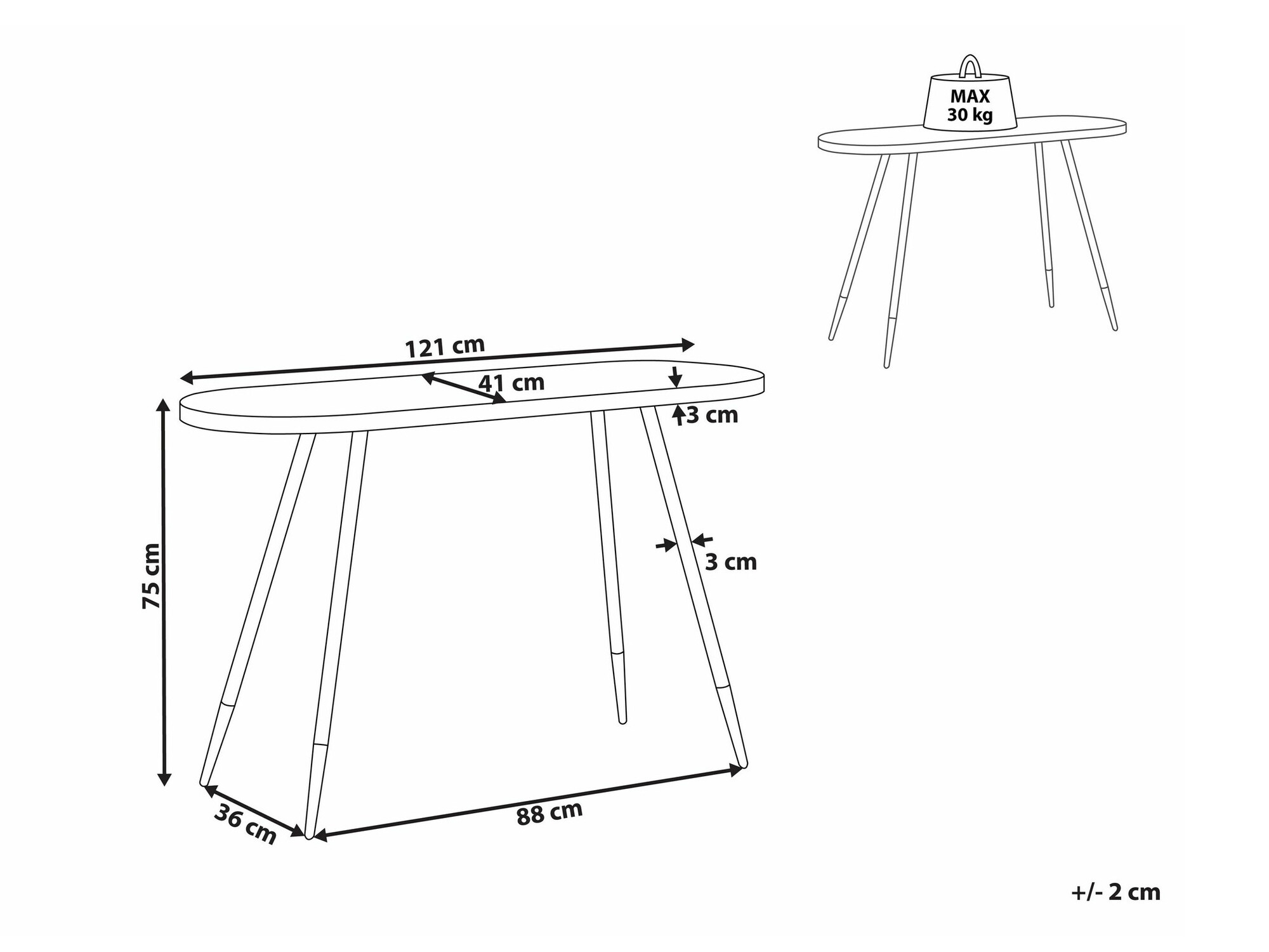 Конзолна маса Berwyn 2147