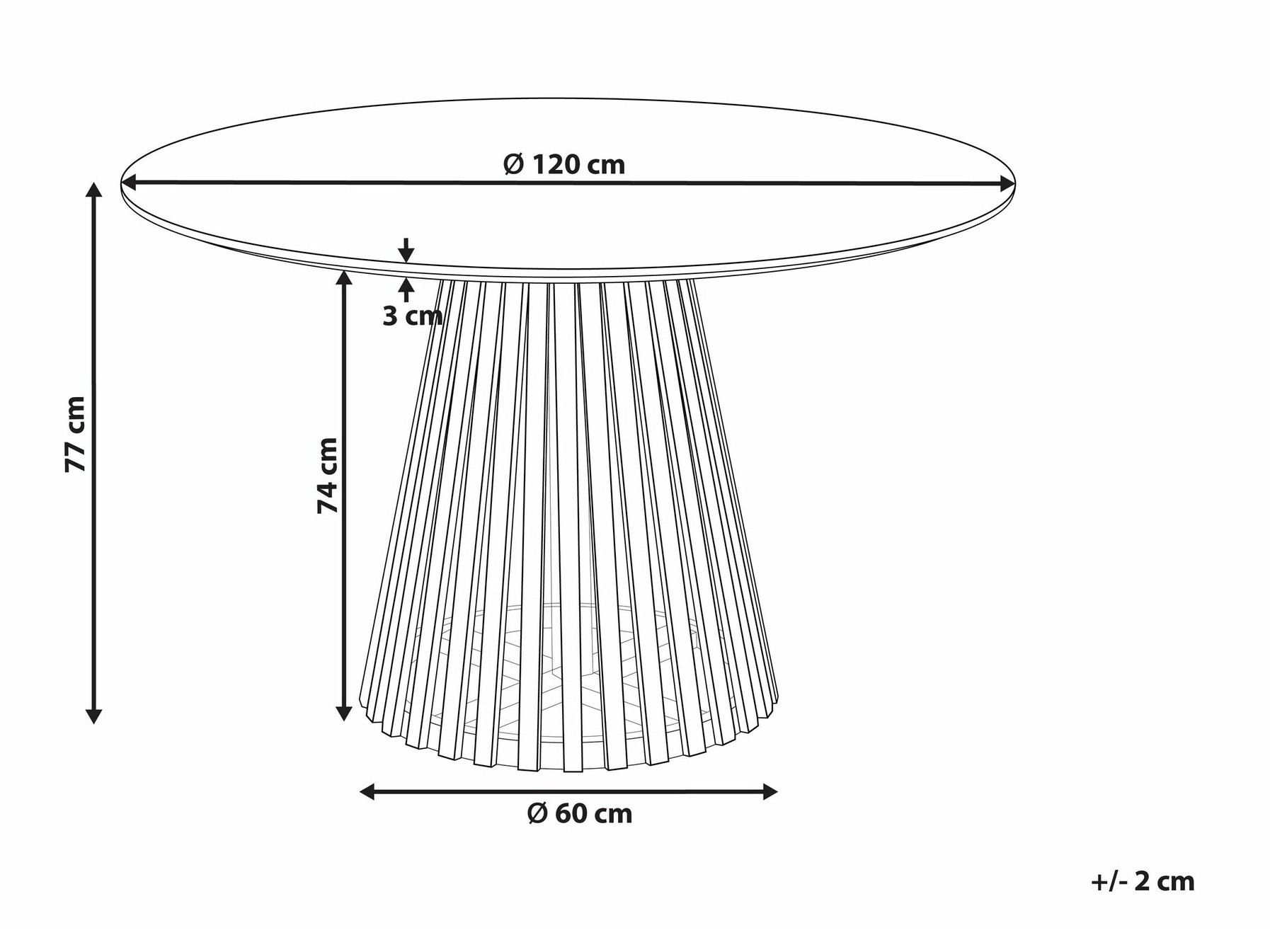 Маса Berwyn 2141 (Черен)
