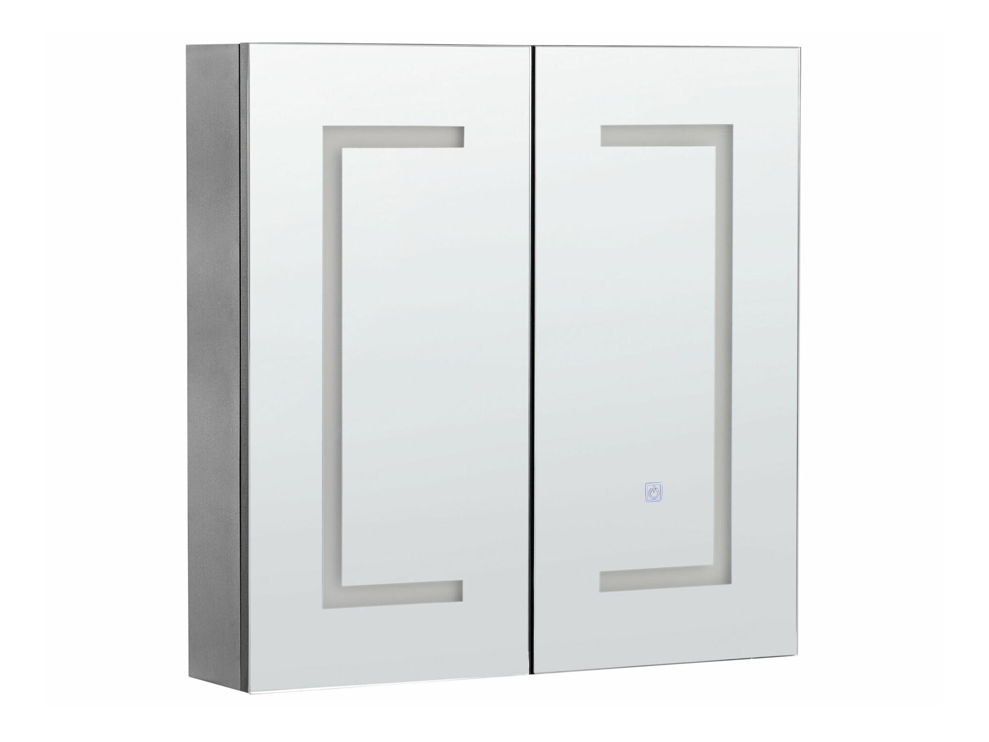 Шкаф за баня с огледало Berwyn 2153 (Черен)