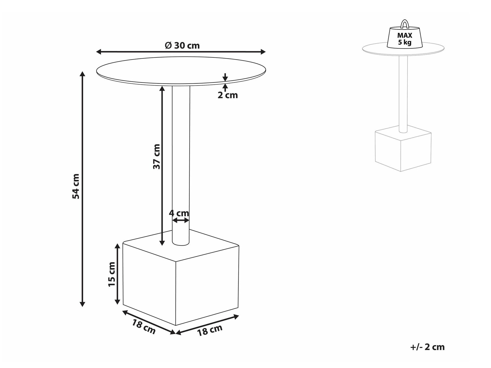Помощна масичка Berwyn 2155