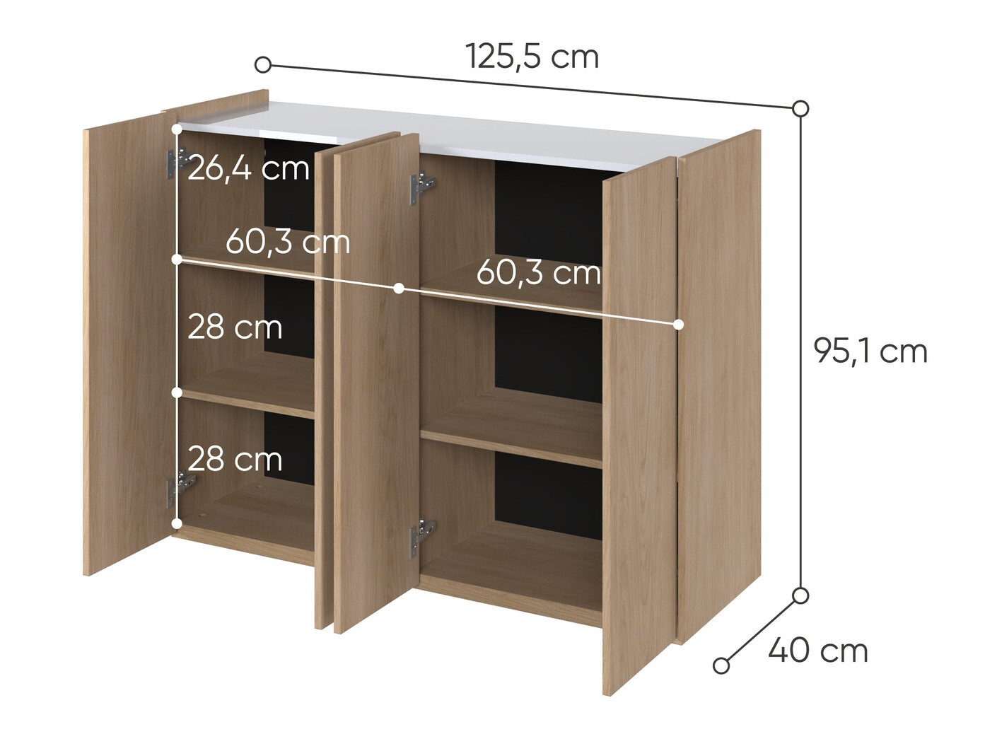 Шкаф Fresno 148 (Дъб)