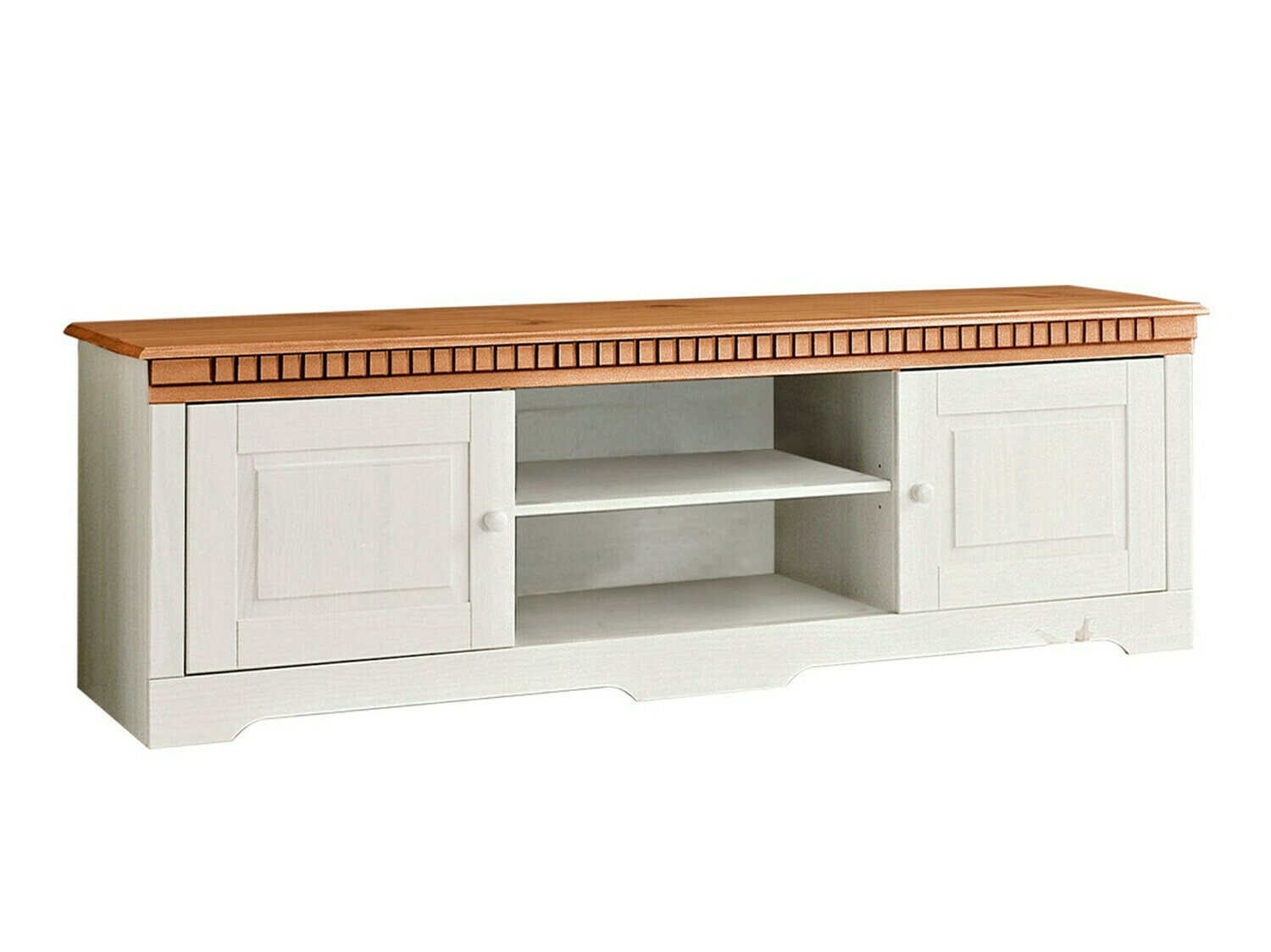 Комплект за хол Cavfelo 112 (Бял + Меден дъб)