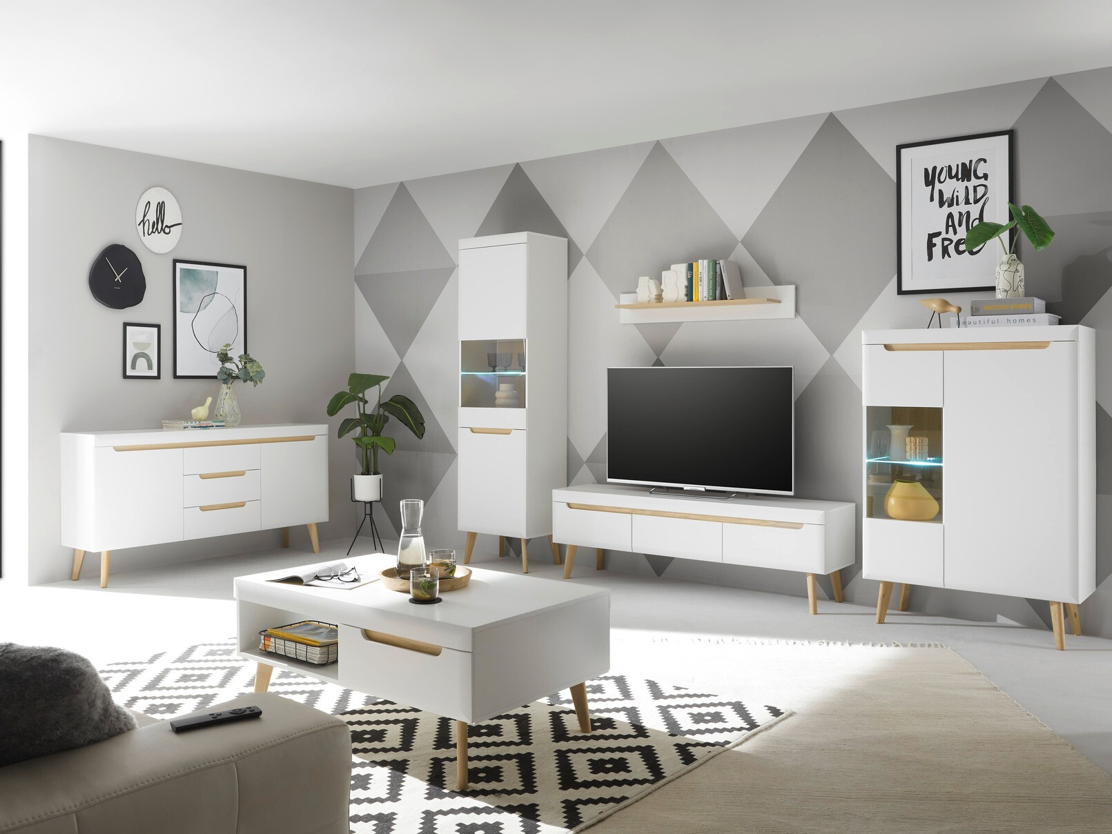 Масичка за кафе Vircava 107 (Бял)