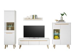 Комплект за хол Vircava 110 (Бял)