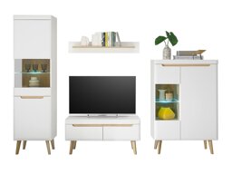 Комплект за хол Vircava 111 (Бял)