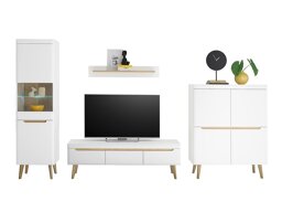 Комплект за хол Vircava 114 (Бял)