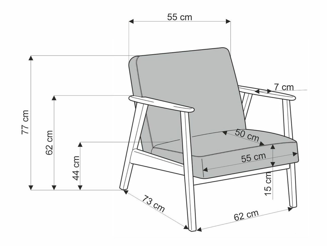 Фотьойл Houston 2116 (Бежов + Орех)