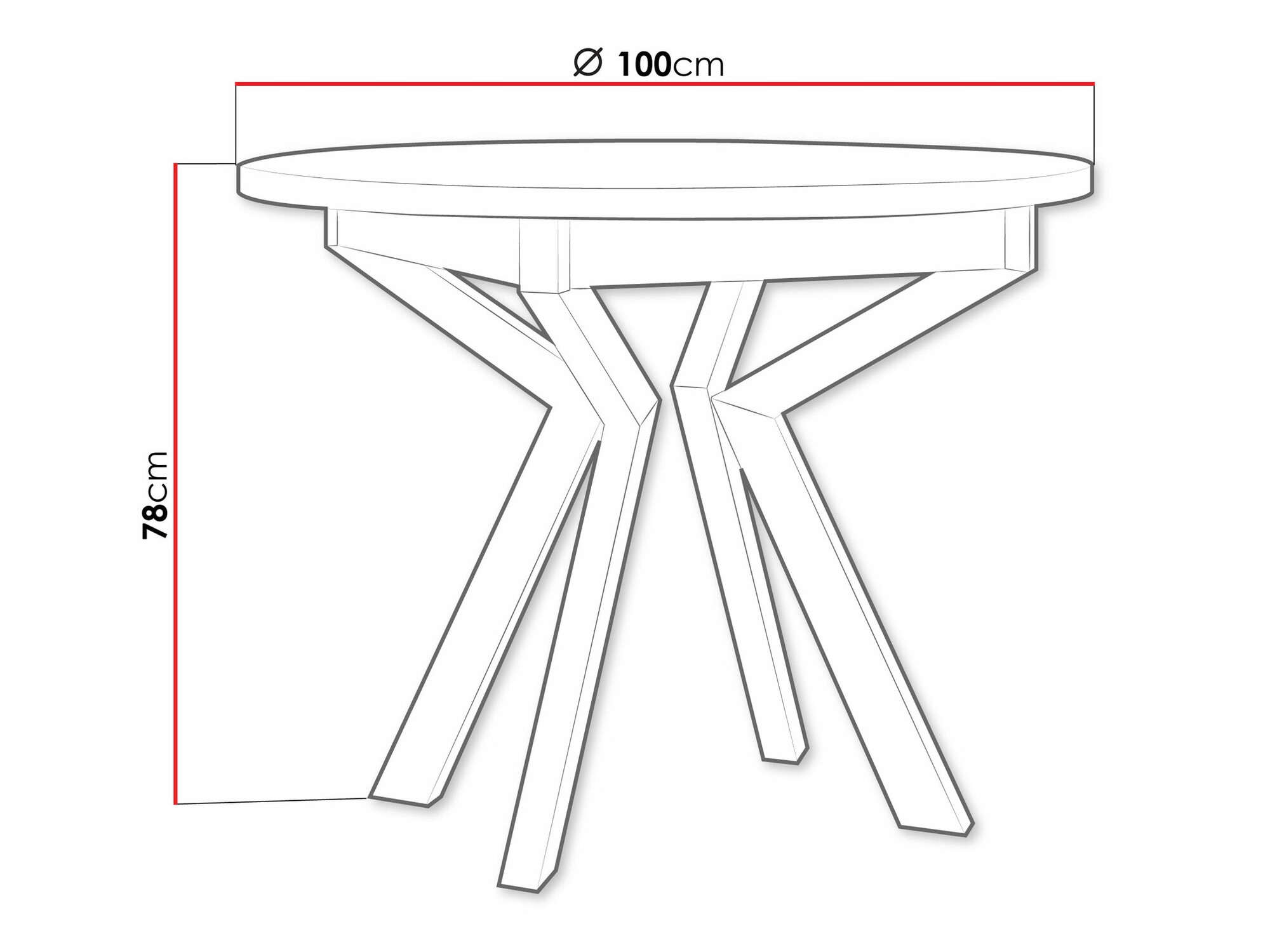 Маса Victorville 368 (Бял + Черен)