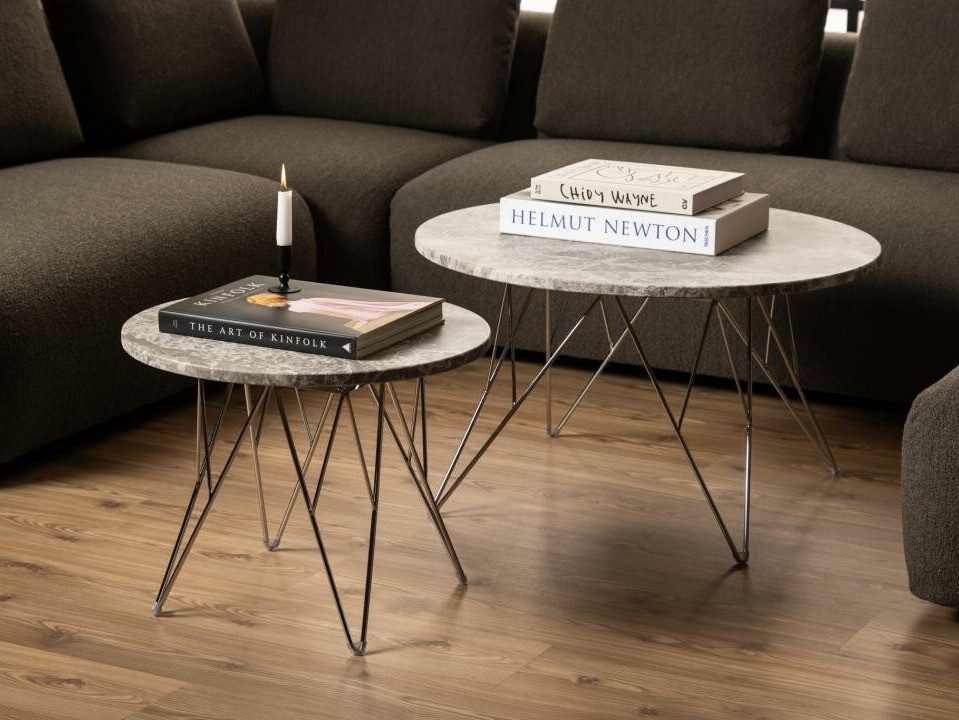 Масичка за кафе Norsica 820 (Сив + Сребро)