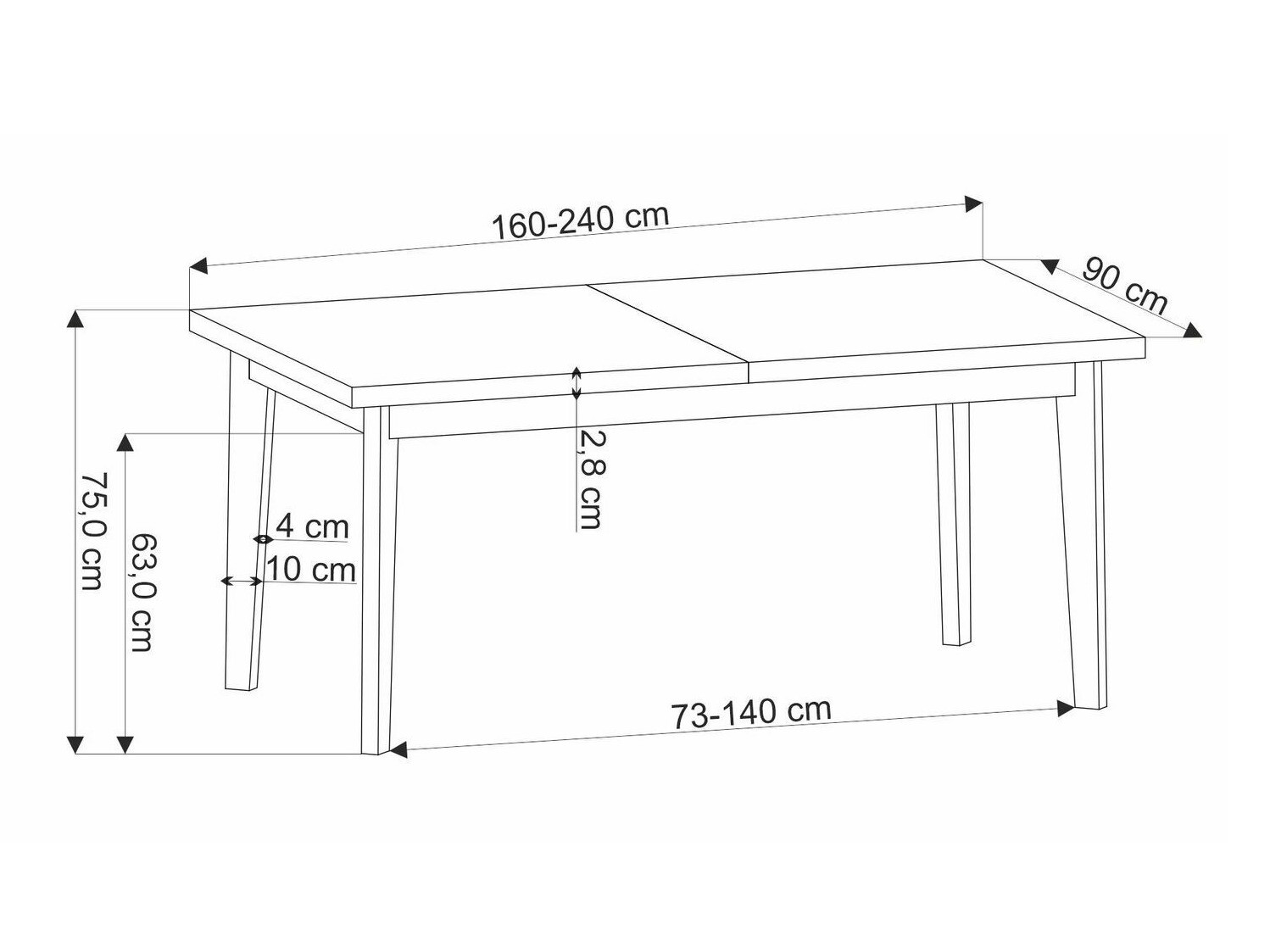Маса и столове за трапезария Houston 1753