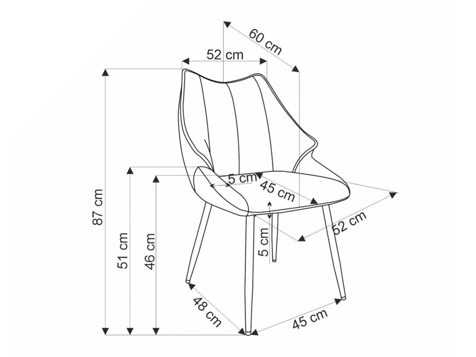 Маса и столове за трапезария Houston 1753