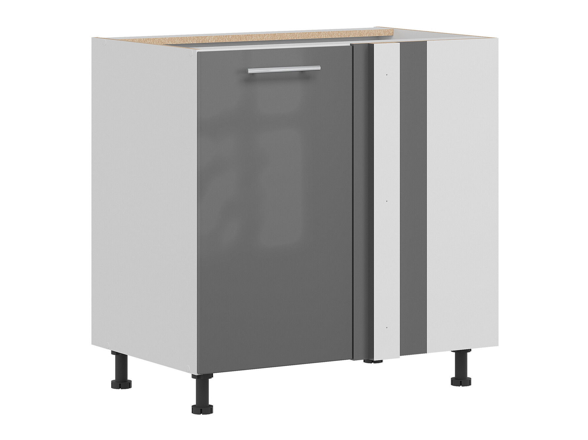 Модулен ъглов шкаф Tiffa Grey 144