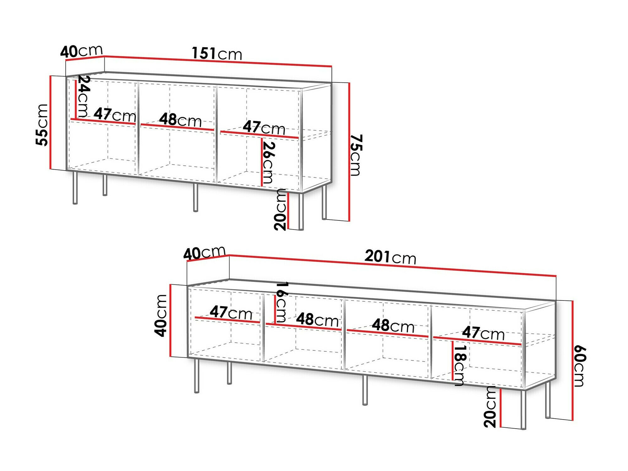 Комплект за хол Celra I (Бял)