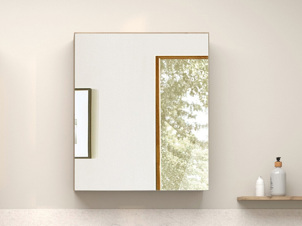 Шкаф за баня с огледало Soncamu 105 (Дъб)