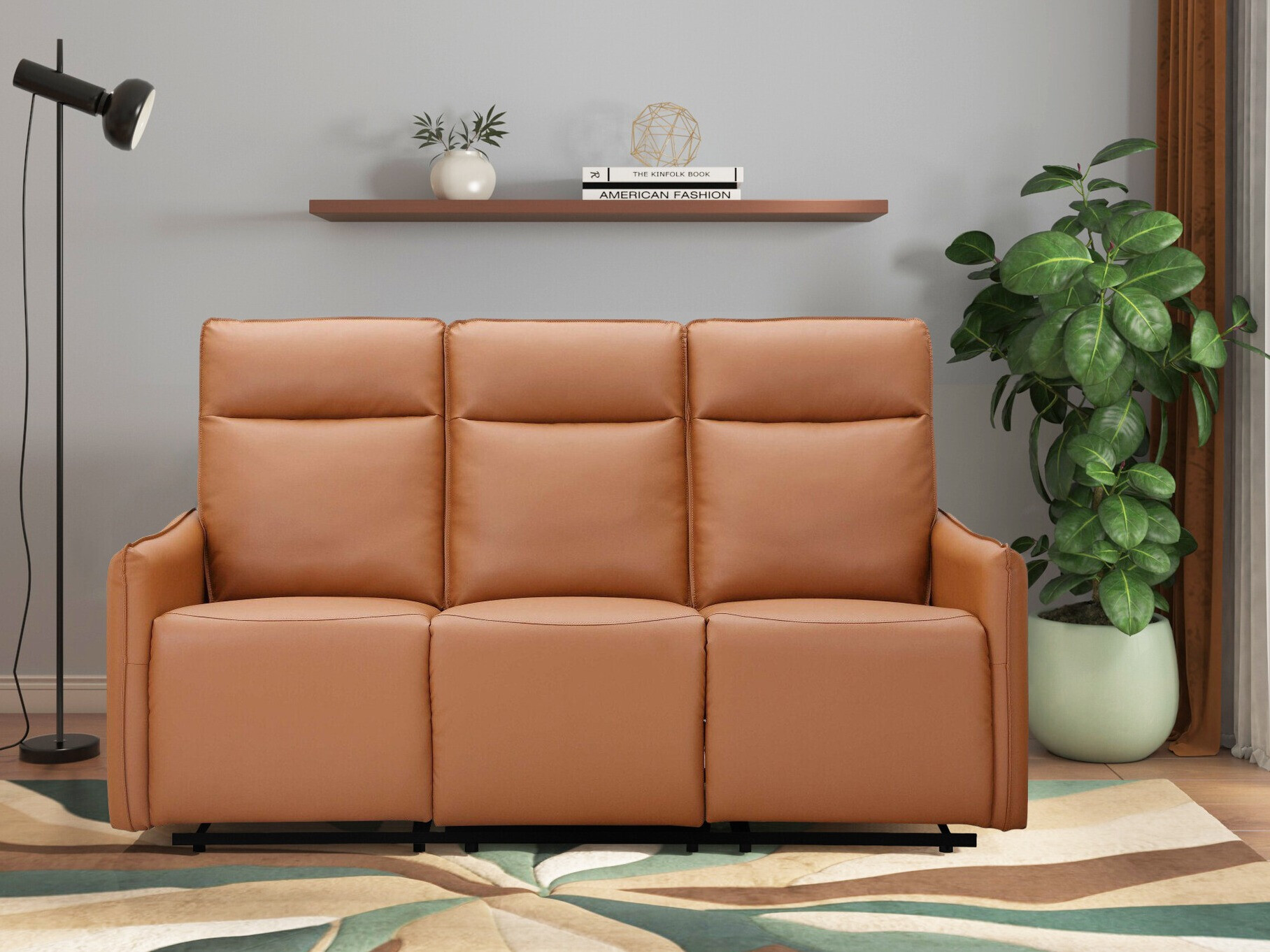 Диван реклайнър Tulsa 647 (Кафяв)