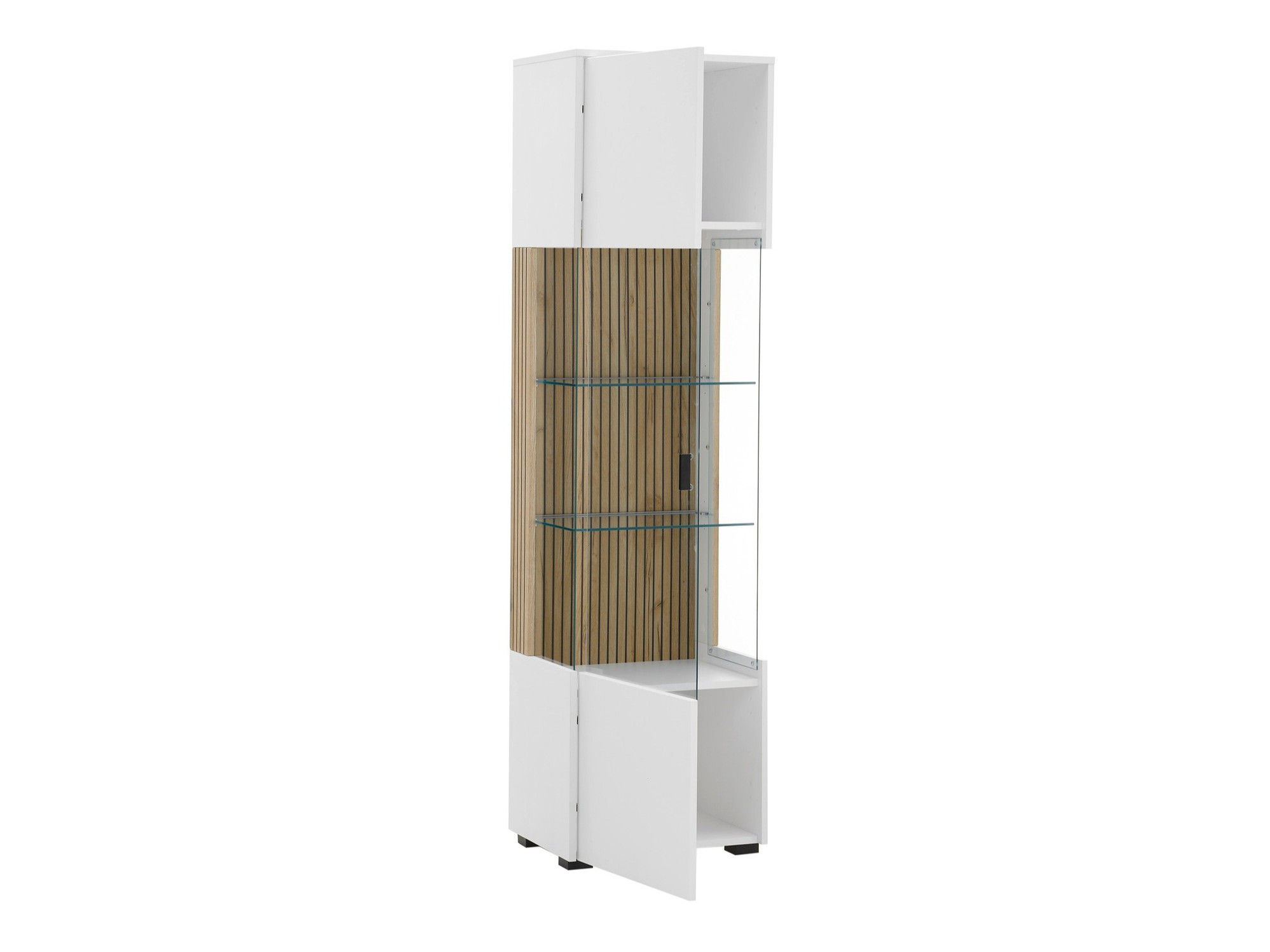 Етажерка Belmelu 104 (Бял + Дъб)