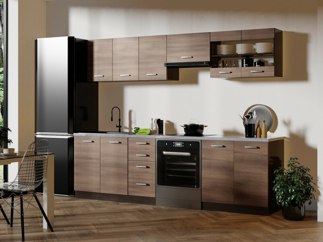 Комплект за кухня Houston 1138 (Тъмен дъб)