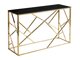 Конзолна маса Detroit 459 (Златно + Черен мрамор)