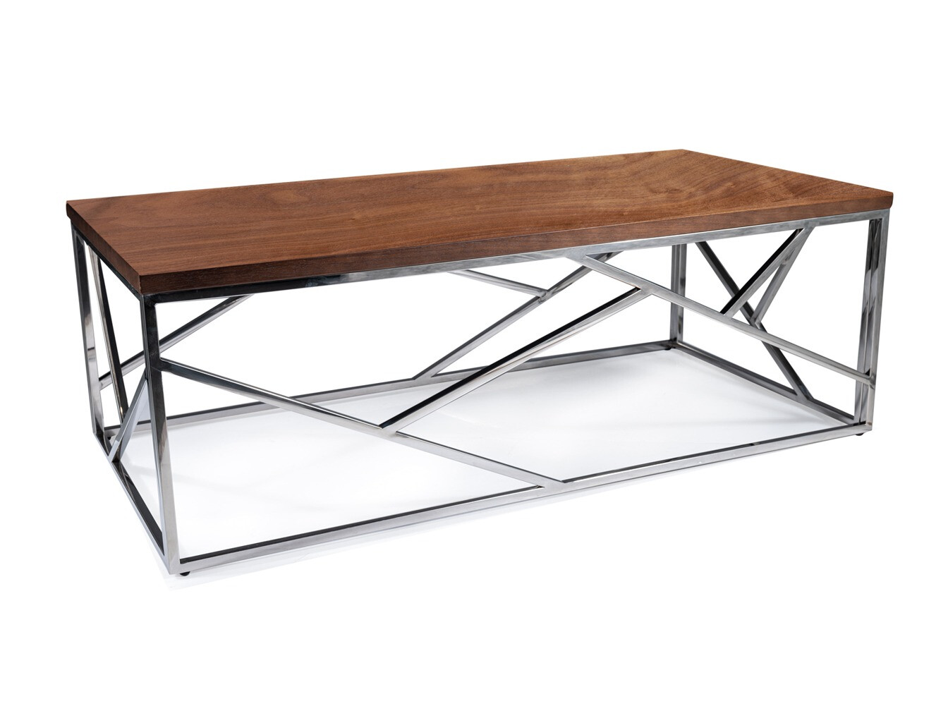 Масичка за кафе Detroit 457 (Сребро + Орех)