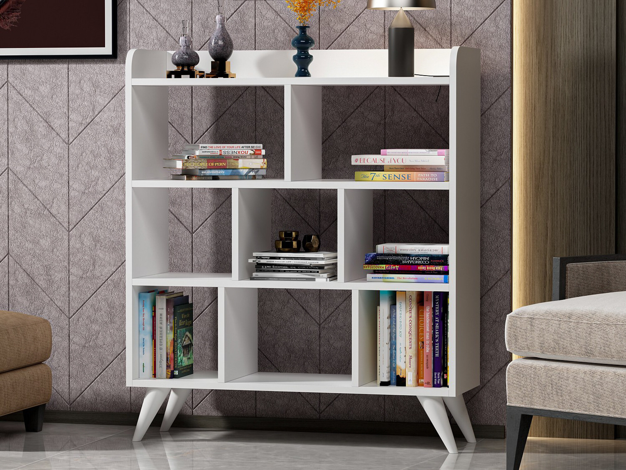 Етажерка Kailua 2584 (Бял)