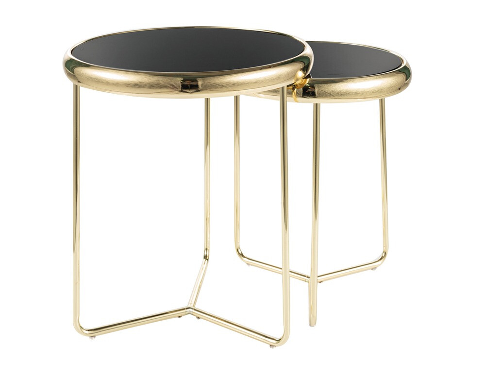 Комплект помощни маси Detroit 477 (Златно)