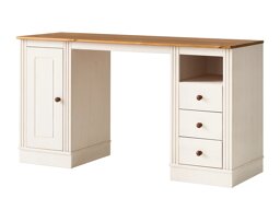 Офис бюро Saltoro 136 (Бял + Меден дъб)