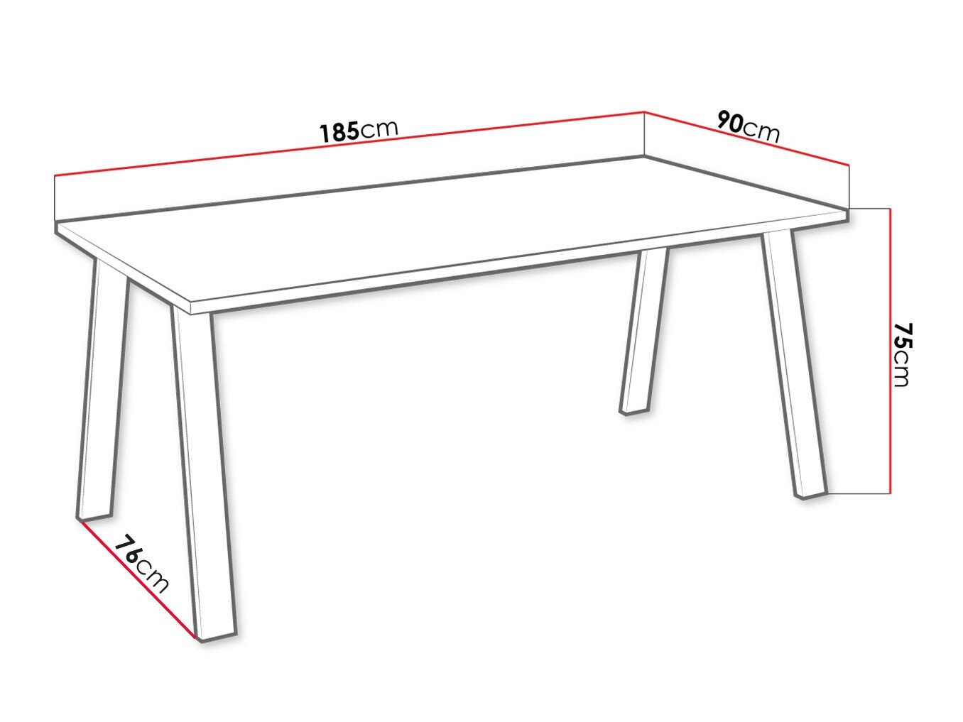 Маса Tucson 143 (Artisan дъб)