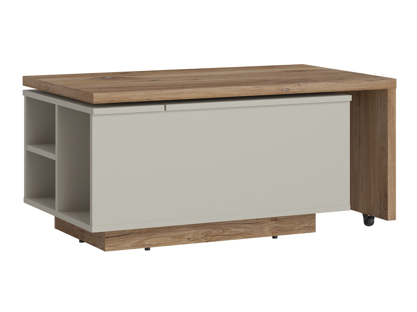 Трансформираща се масичка за кафе Ontario 133 (Сив + Тъмен дъб)