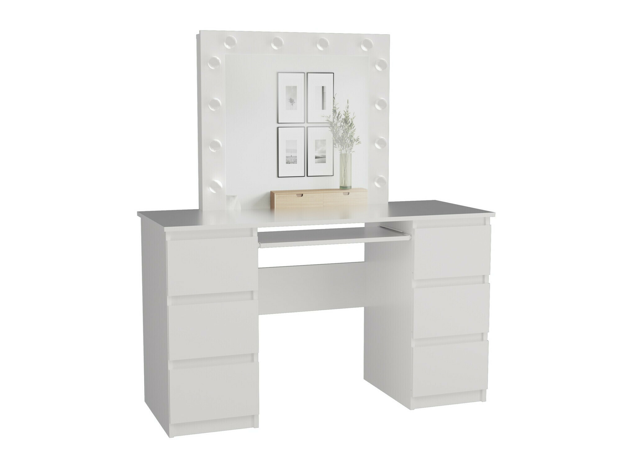 Тоалетка Mandeville 153 (Бял)