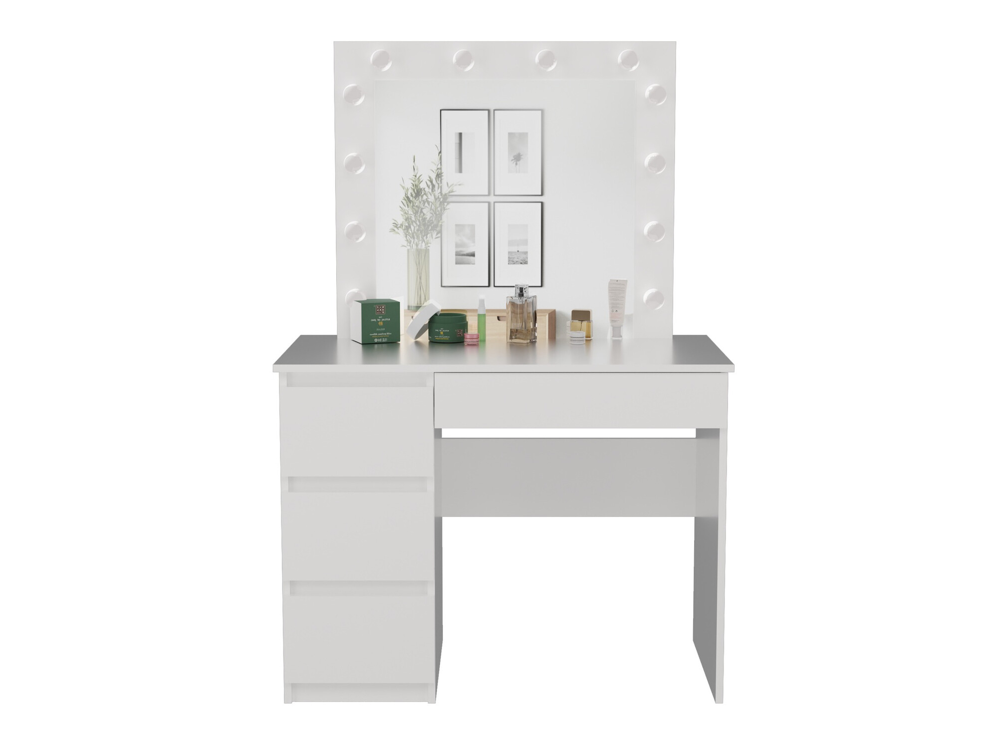 Тоалетка Mandeville 156 (Бял)