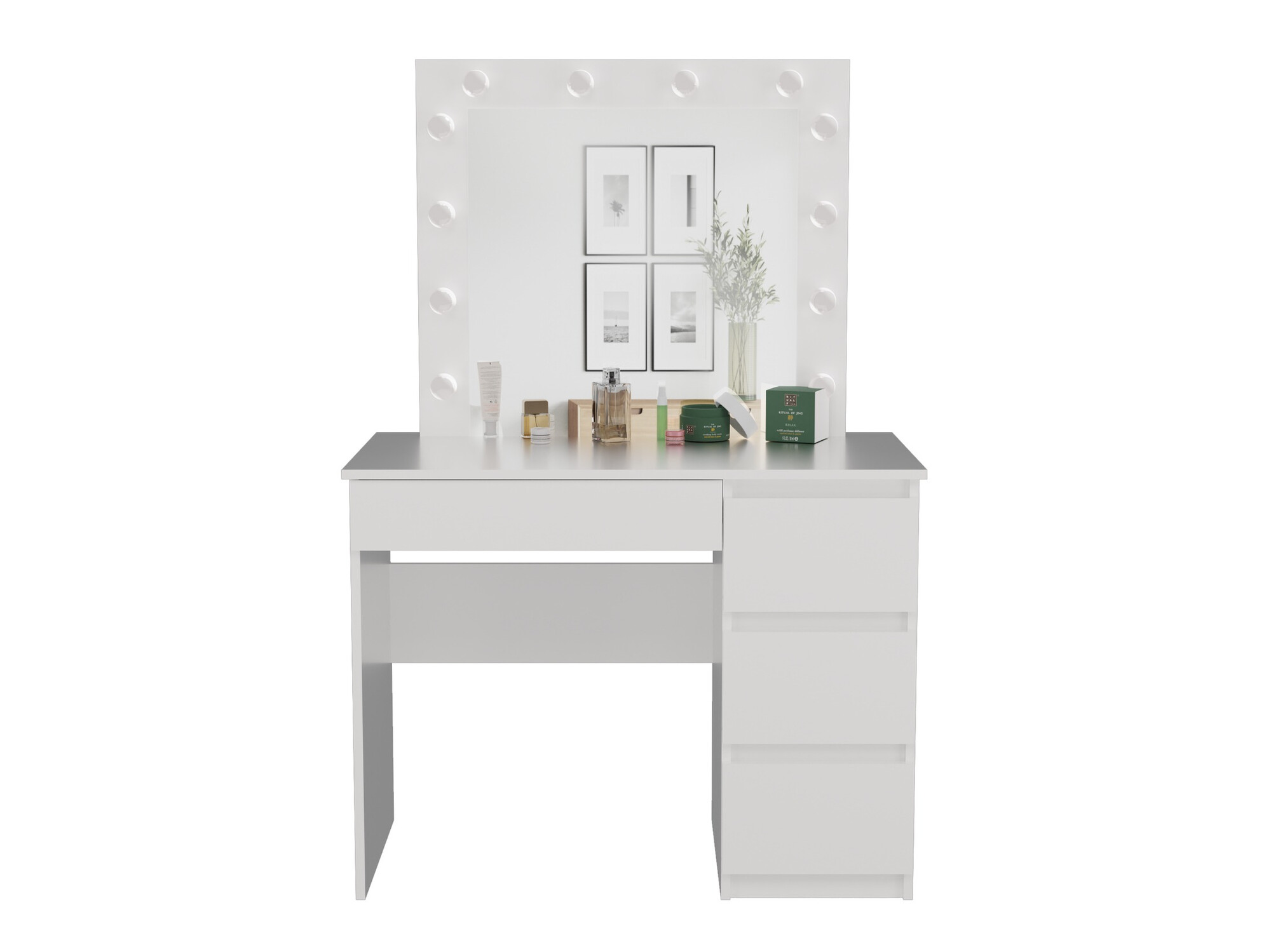 Тоалетка Mandeville 156 (Бял)