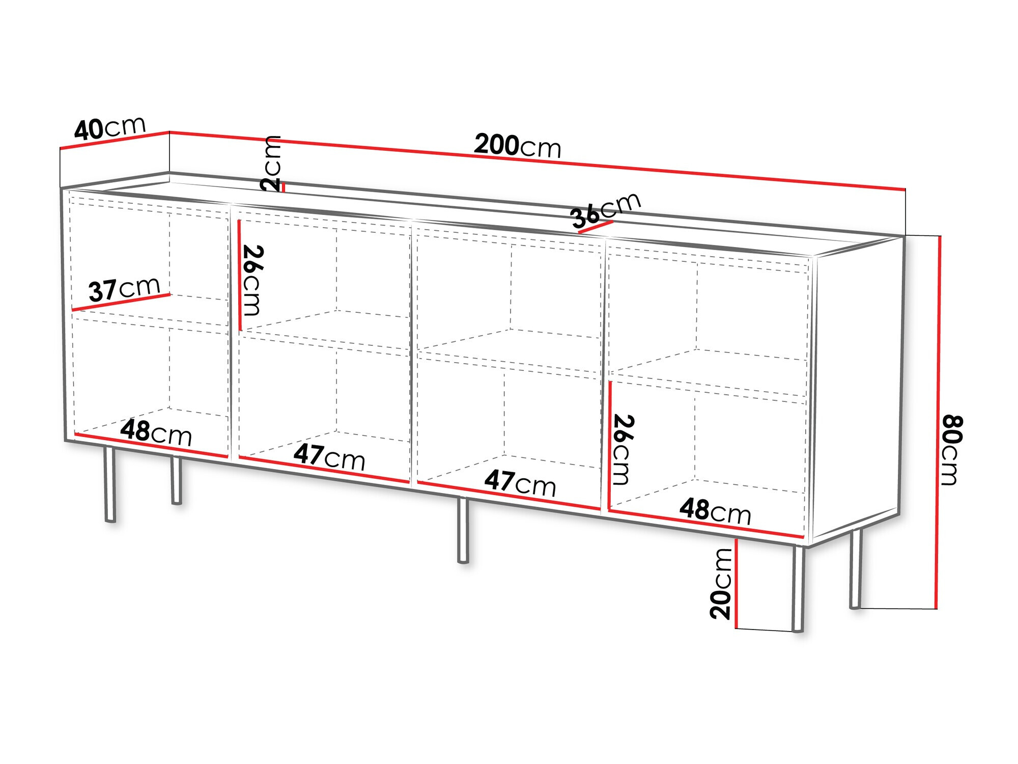 Шкаф Sillen I (Бял)