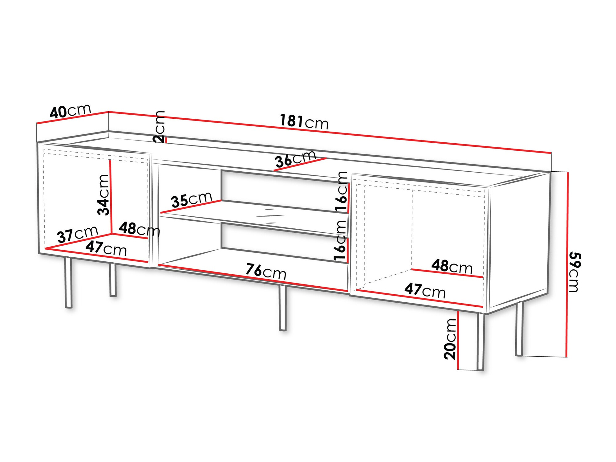 ТВ шкаф Sillen II (Кашмир)