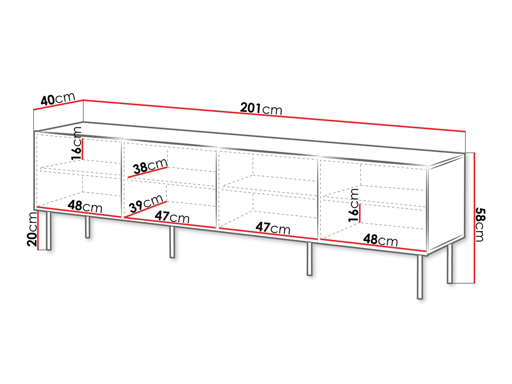 ТВ шкаф Melala 104