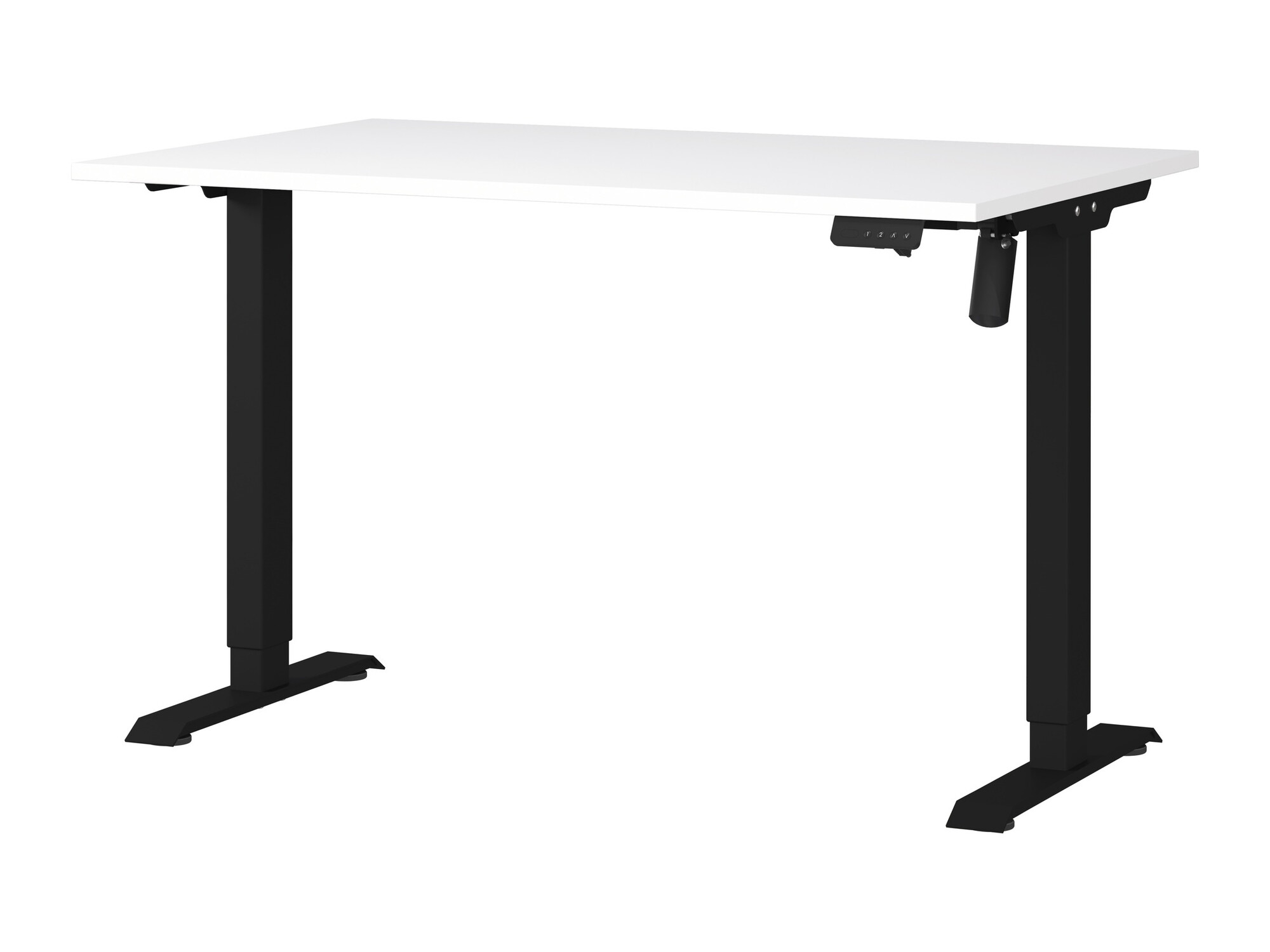 Офис бюро с регулируема височина Lartesi 115 (Бял + Черен)