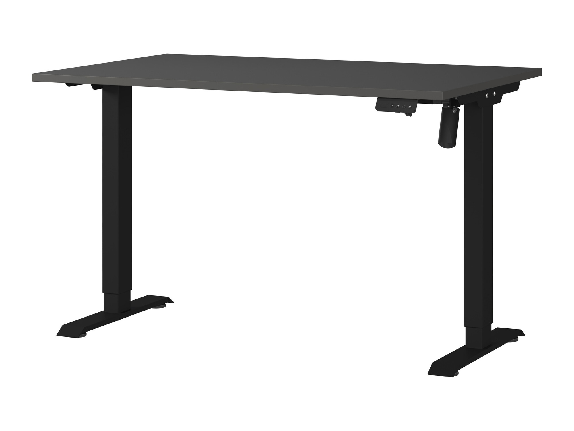 Офис бюро с регулируема височина Lartesi 115 (Графит + Черен)