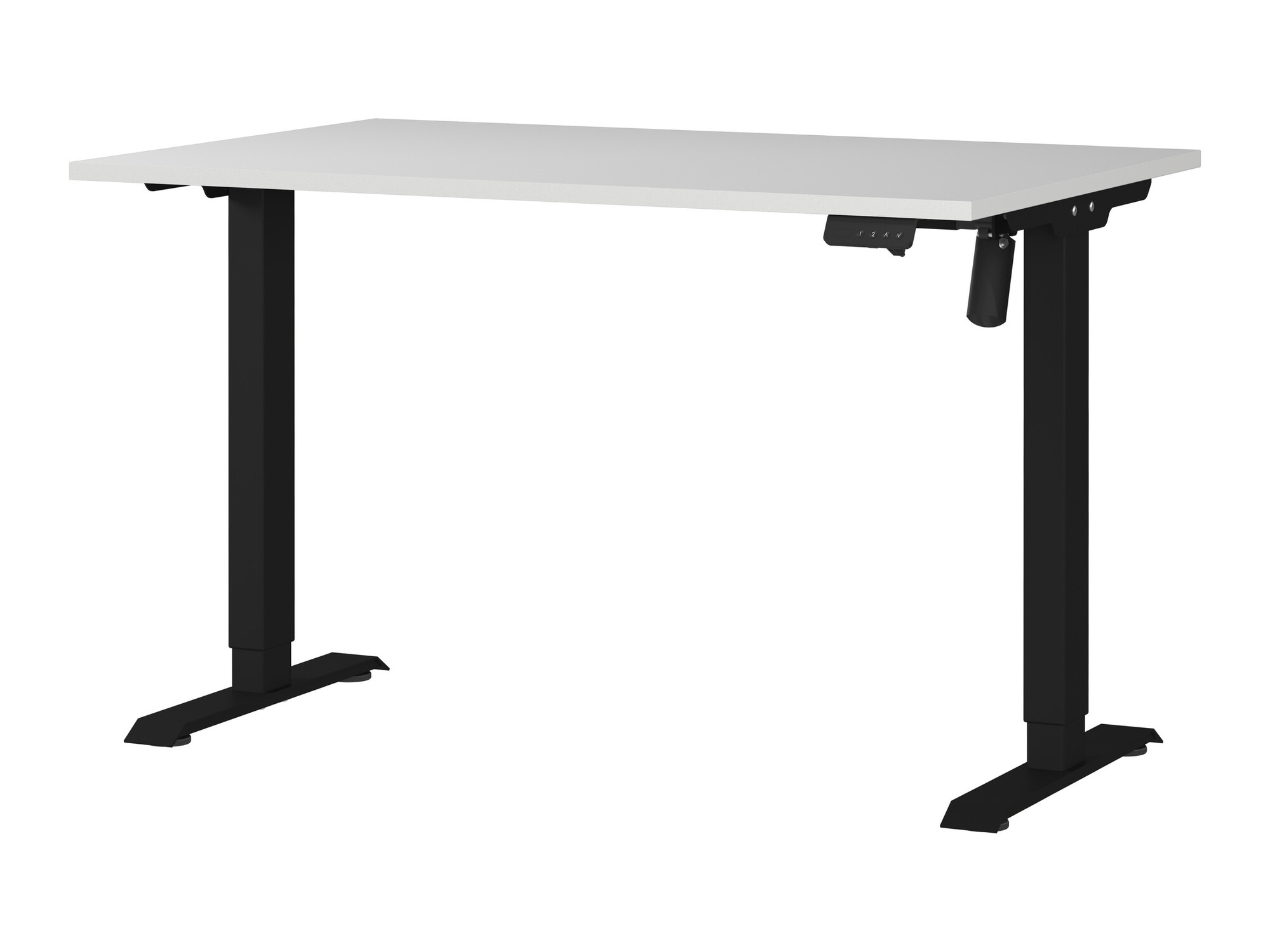 Офис бюро с регулируема височина Lartesi 115 (Светло сив + Черен)