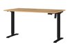 Офис бюро с регулируема височина Lartesi 116 (Navarra дъб + Черен)