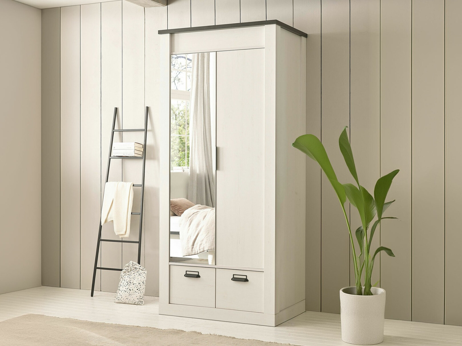 Гардероб Cirtale 106 (Антрацит + Избелен бор)