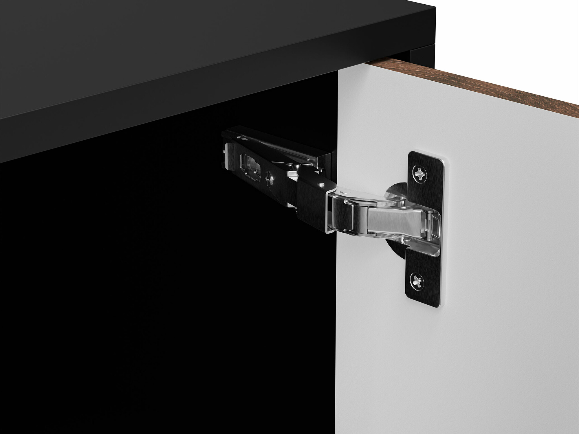 Масичка за кафе Flosoru 103 (Орех + Черен)