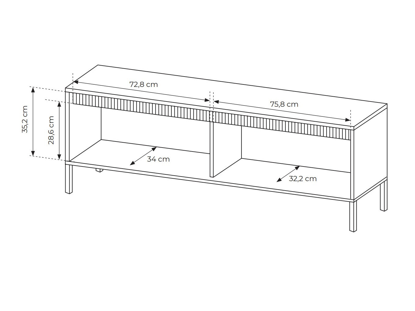 ТВ шкаф Romfele 103 (Бежов)