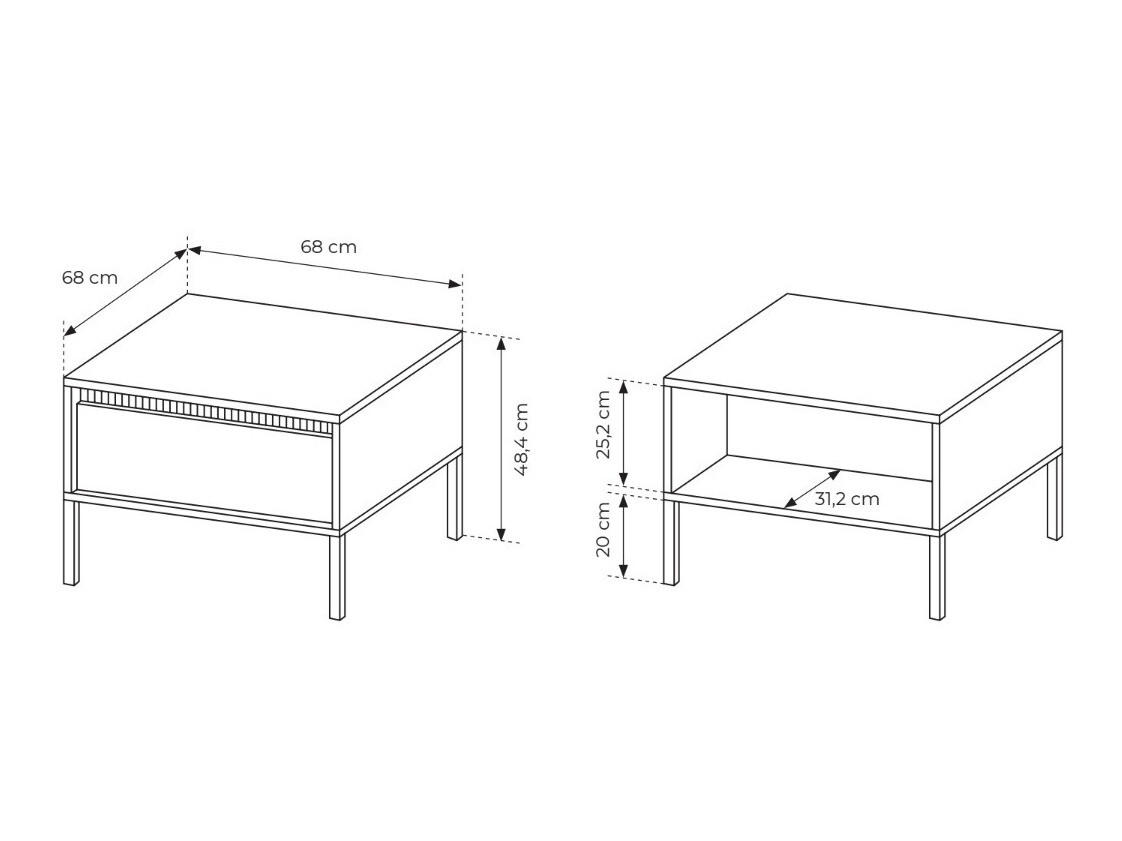 Масичка за кафе Romfele 105 (Бежов)