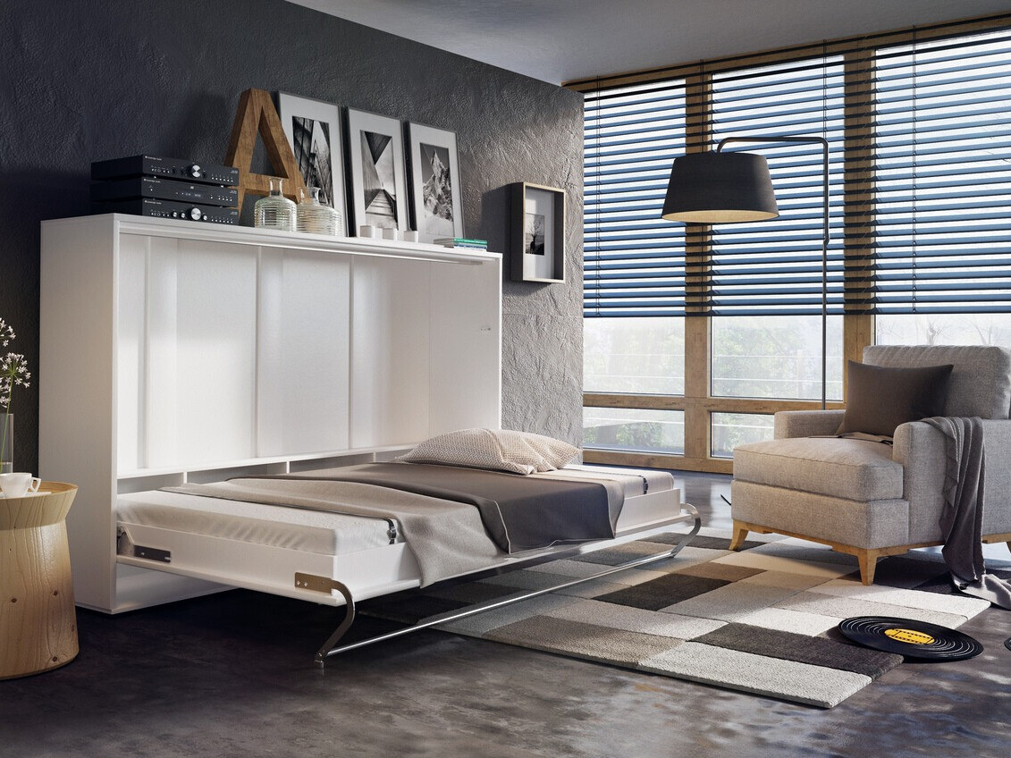 Падащо легло Concept Pro Lenart Levfere 109 (Бял)