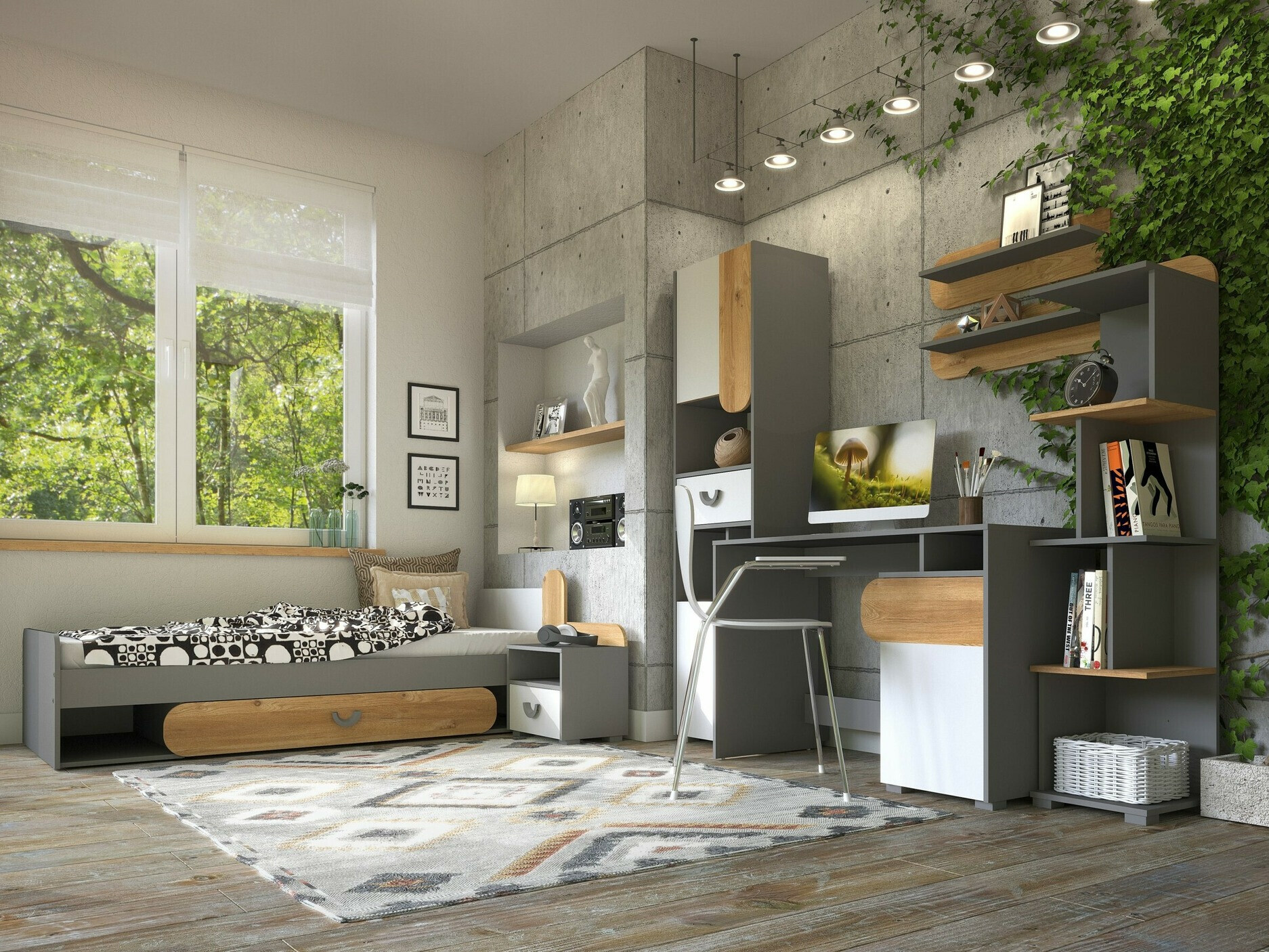 Стенна етажерка Lomteo 109