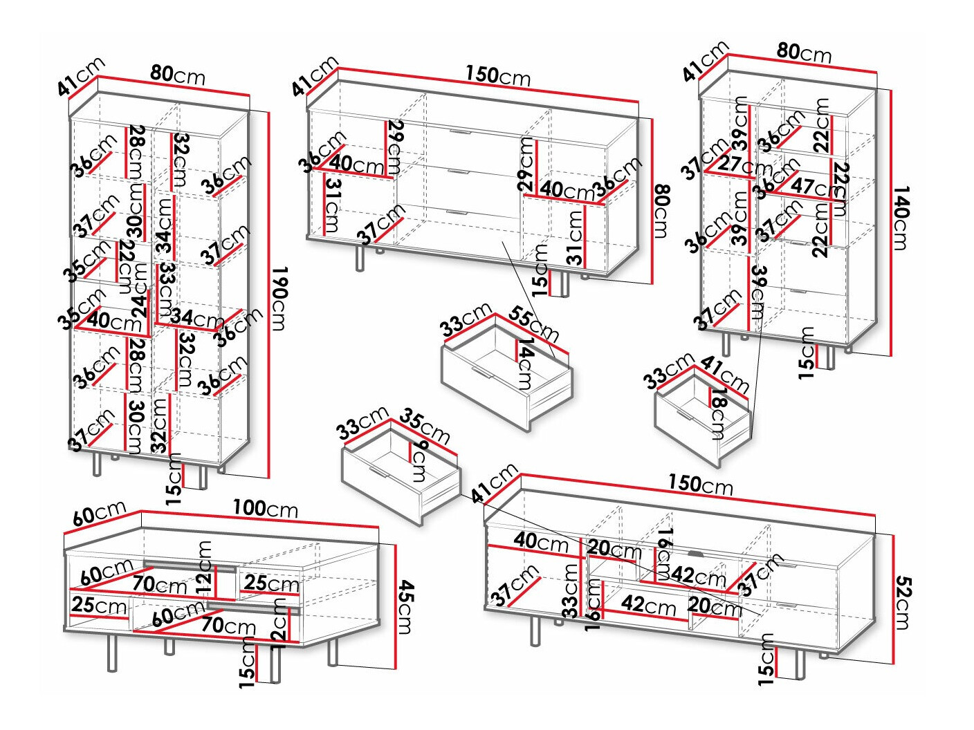 Комплект за хол Decus I (Кашмир)