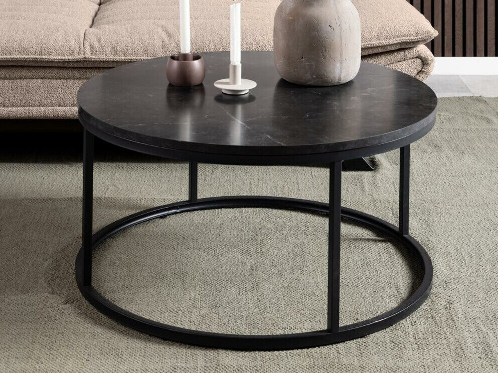 Масичка за кафе Norsica 692 (Черен + Черен мрамор)